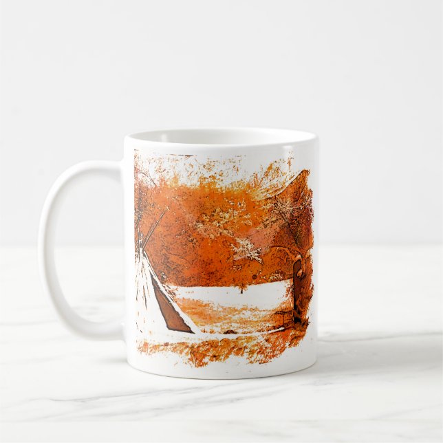 miwok winter tee pee mug (Left)