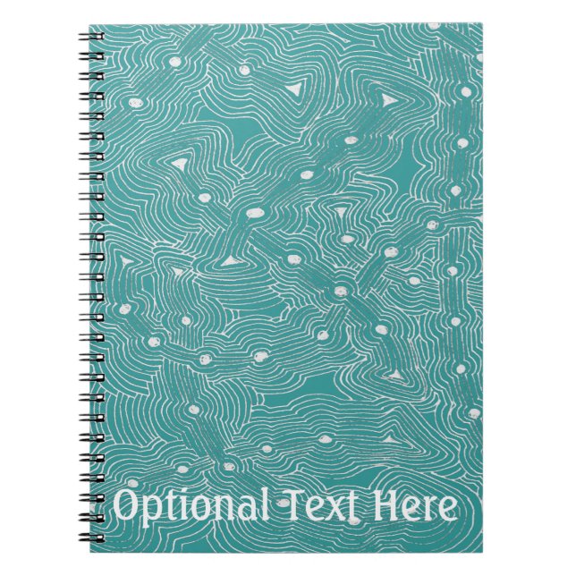 MIx and Match Colour Abstract Ant Farm Spiral Notebook (Front)