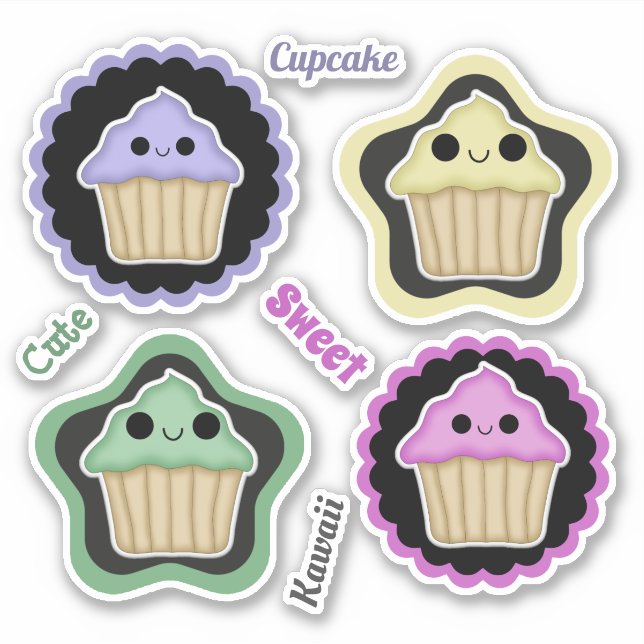 Mix and Match Kawaii Cupcakes (Front)