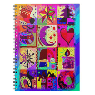 Mix Christmas Decorations Spiral Notebook