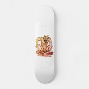 Mix-creature - Troll Devil and Golem Skateboard