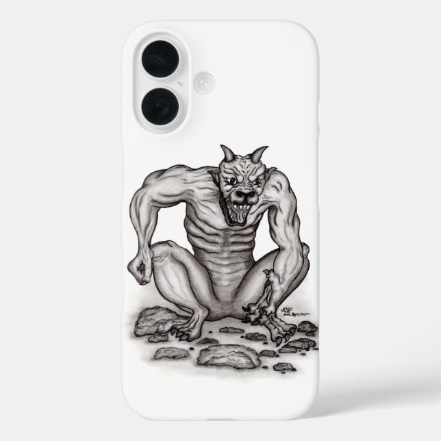 Mix-Creature - Troll, Golem and Devil Case-Mate iPhone Case (Back)