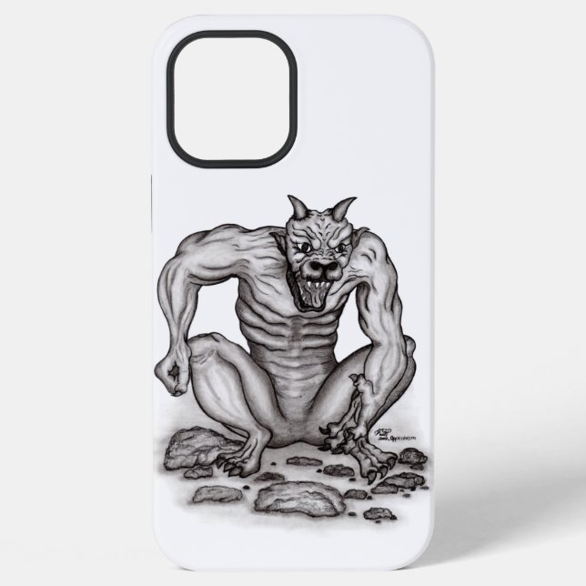 Mix-Creature - Troll, Golem and Devil iPhone Case (Back)