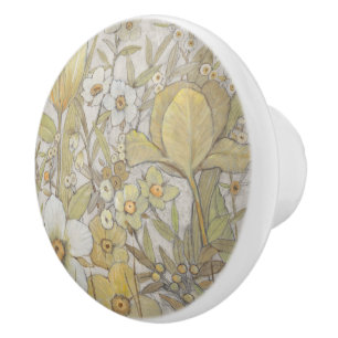 Mix Floral Ceramic Knob
