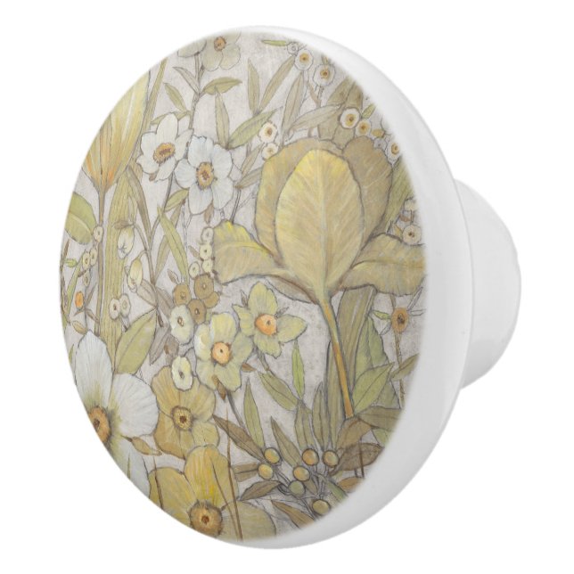 Mix Floral Ceramic Knob (Right)
