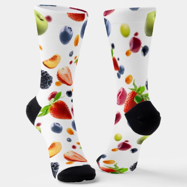Mix Fruits Socks (Angled)
