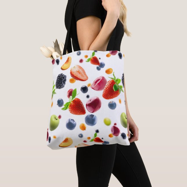 Mix Fruits Tote Bag (Close Up)