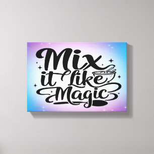 Mix It Like Magic 2 wide Canvas Print