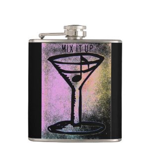 "Mix it Up" Martini Music Mix Flask
