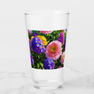 Mix of Flowers Glass
