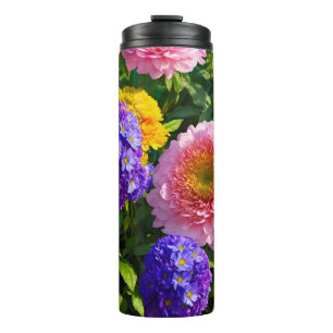Mix of Flowers Thermal Tumbler
