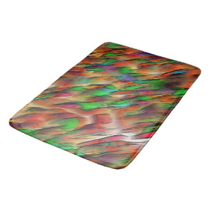 Mix of opaque and chrome coloured spots bath mat