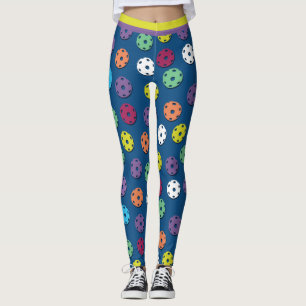 Mix of pickleballs 5 (Small tile size) Leggings