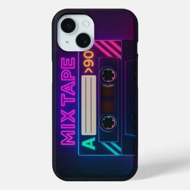 Mix Tape Apple iPhone 15 Case (Back)