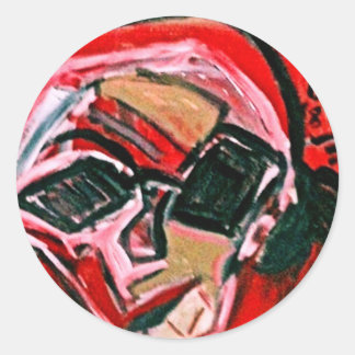 MIX TAPE DJ II CLASSIC ROUND STICKER