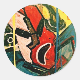 MIX TAPE DJ III CLASSIC ROUND STICKER