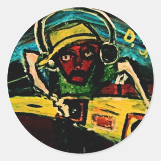 MIX TAPE DJ VI CLASSIC ROUND STICKER