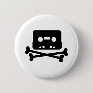 Mix Tape Pirate 6 Cm Round Badge