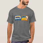 Mix Tapes Cassette T Shirt<br><div class="desc">Inspired by the low fi tech of the 70's and 80's this t shirt shows a pair of mix tapes in low res style. The days before CD and MP3's were good ones and this T shirt shows cassettes at their best. They may be low tech but they keep going...</div>