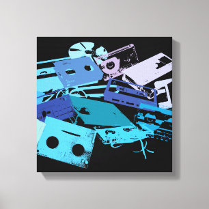 Mix Tapes Wrapped Canvas
