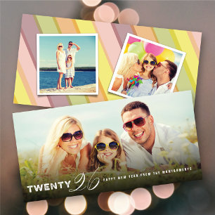 Mix Typography 2026 Simple Modern New Year Photo Holiday Card