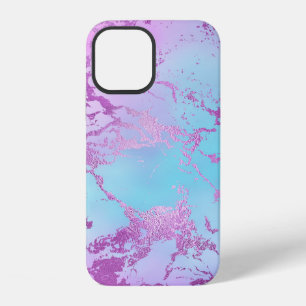Mixed Abstract Watercolor Sparkle Print Pattern iPhone 12 Case