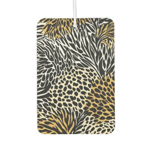 Mixed Animal Print Zebra Leopard Tiger Mixed Print Car Air Freshener