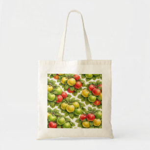 Mixed Apple Pattern Tote Bag
