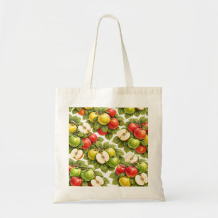 Mixed Apple Slice Pattern Tote Bag