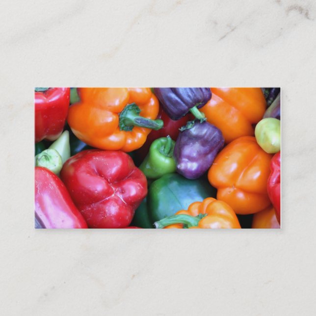 Mixed Bell Peppers Business Card (Front)