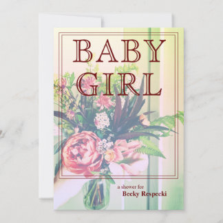 Mixed Bouquet Baby Shower Invitation