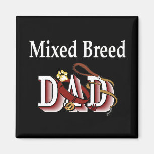 mixed breed dad Magnet