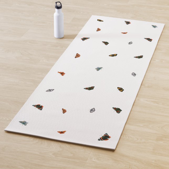 Mixed British Butterfly Yoga Mat (In Situ)