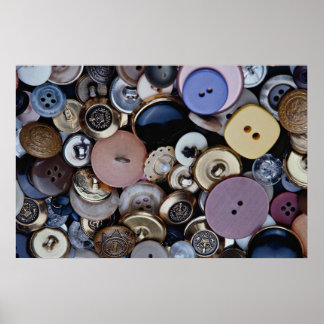Mixed buttons poster