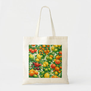 Mixed Citrus Pattern Tote Bag