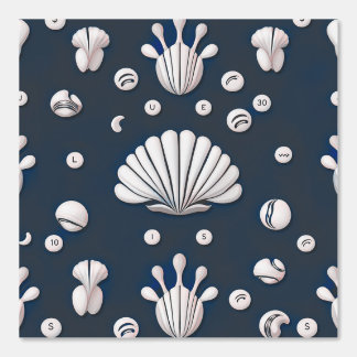 Mixed Clam seashells Wallpaper