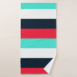 Mixed Color Striped Bath Towel – Soft & Stylish