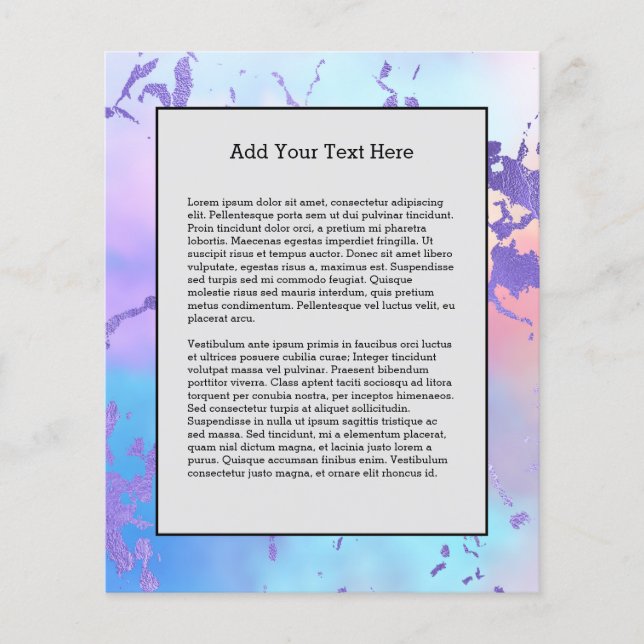 Mixed Colour Abstract Watercolor Print Pattern Flyer (Front)