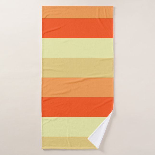 Mixed Colour Striped Bath Towel – Soft & Stylish (Bath Towel)