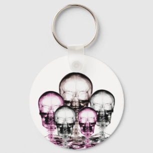 Mixed Colours X-Ray Vision Skeletons Skulls Key Ring