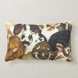Mixed Company - Baby Rabbits Pillow