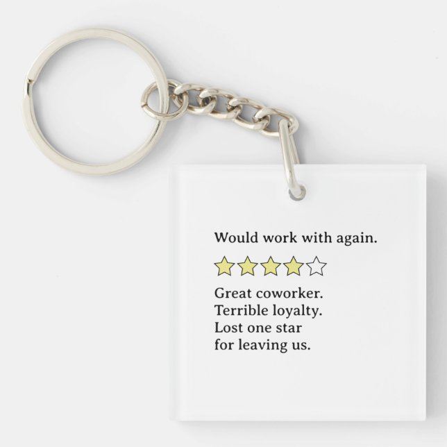 Mixed Coworker Feedback – Strengths and Shortcomin Key Ring (Front)