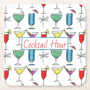 Mixed Drinks Cocktail Paper Coaster