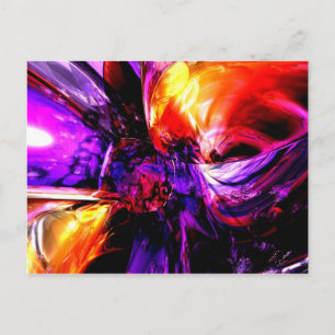 Mixed Feelings Abstract Postcard