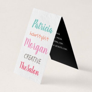 Mixed Fonts (colourful) Business Card