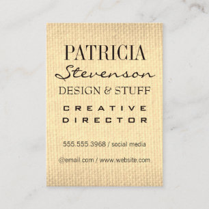 Mixed Fonts / Sepia Texture Business Card