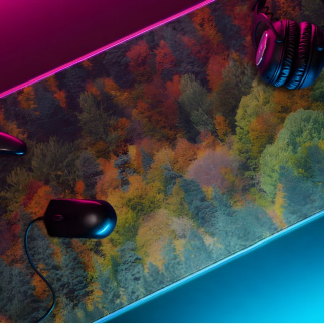 	mixed forest trees desk mat (Creator Uploaded)