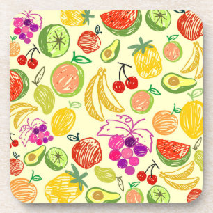 Mixed fruit coaster