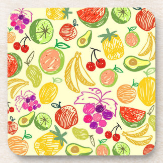Mixed fruit coaster