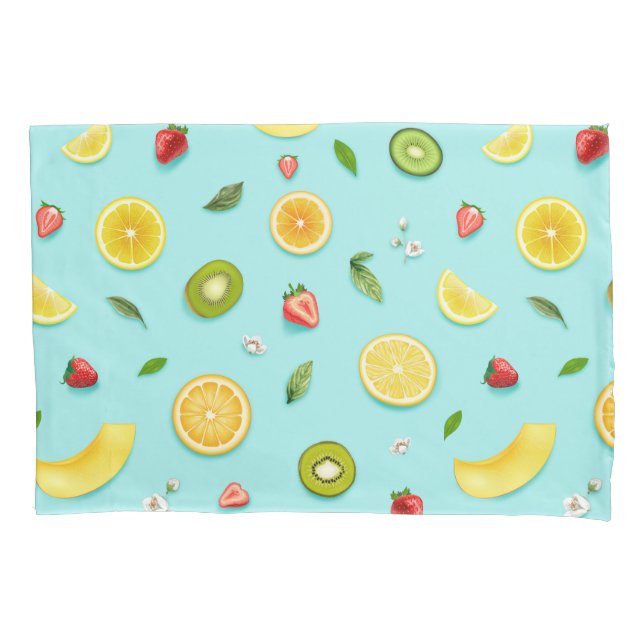 Mixed Fruit Pillowcase (Front-Left)